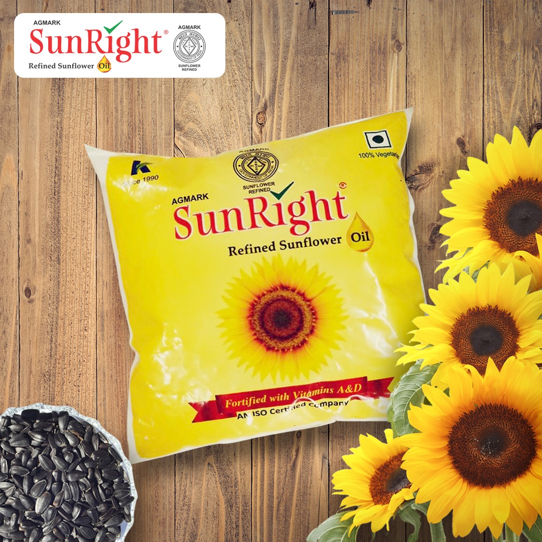 Sunright Refined Sunflower Oil 500 ml PET Bottle