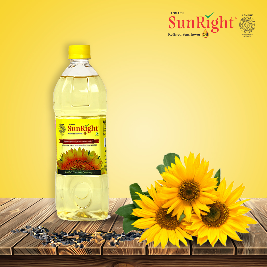Sunright Refined Sunflower Oil 1 Litre PET Bottle