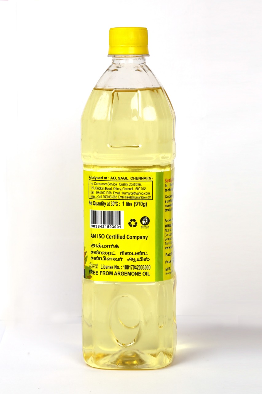 Sunright Refined Sunflower Oil 1 Litre PET Bottle